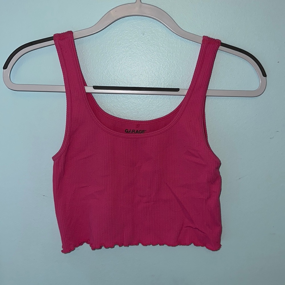 Hot Pink Garage Clothing Crop Top